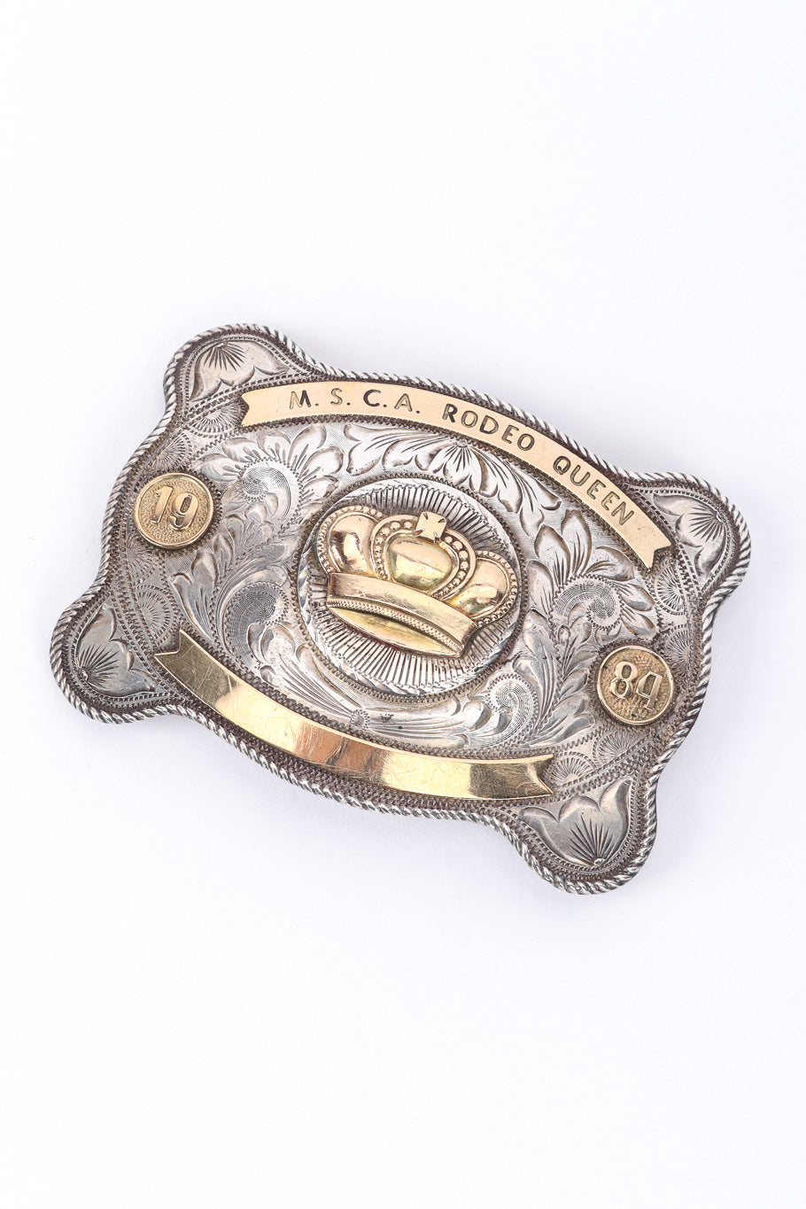 Vintage Nelson Silvia Rodeo Queen Belt Buckle Recess