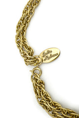 Vintage Julie Rubano Beaded Snake Head Necklace clasp and signature hang tag @recess la