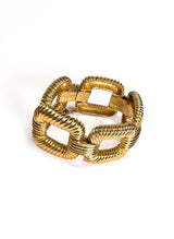 Vintage Ciner Twist Square Link Bracelet detail @recess la