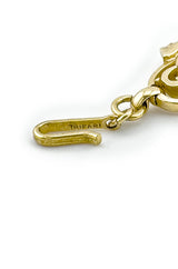 Vintage Trifari Scroll Filigree Collar Necklace signature @recess la