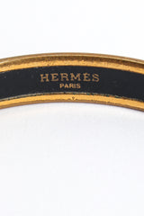 Vintage Hermés Peacock Fern Narrow Enamel Bracelet signed/scratches @ Recess LA