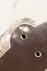 Vintage Gucci 6 Silver Hunting Animal Stirrup Cups & Tray Set stamp @ Recess Home LA