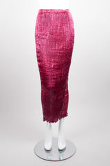 Patricia Lester Rare Fortuny Inspired Silk Pleated Top & Skirt Set