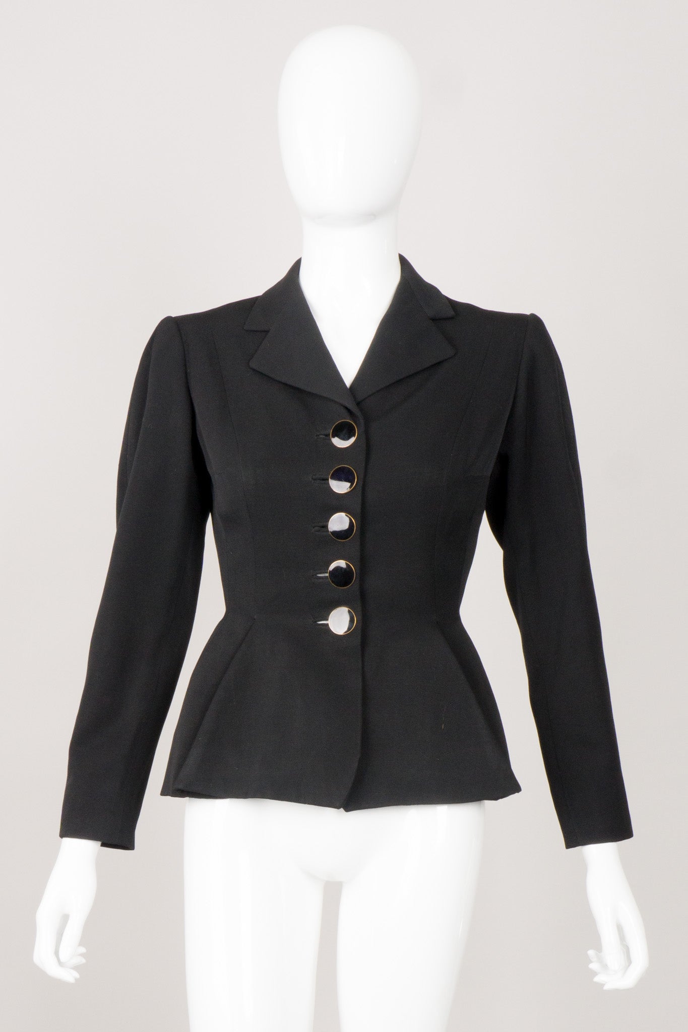 Balenciaga Vintage 50s Sculpted Button Jacket