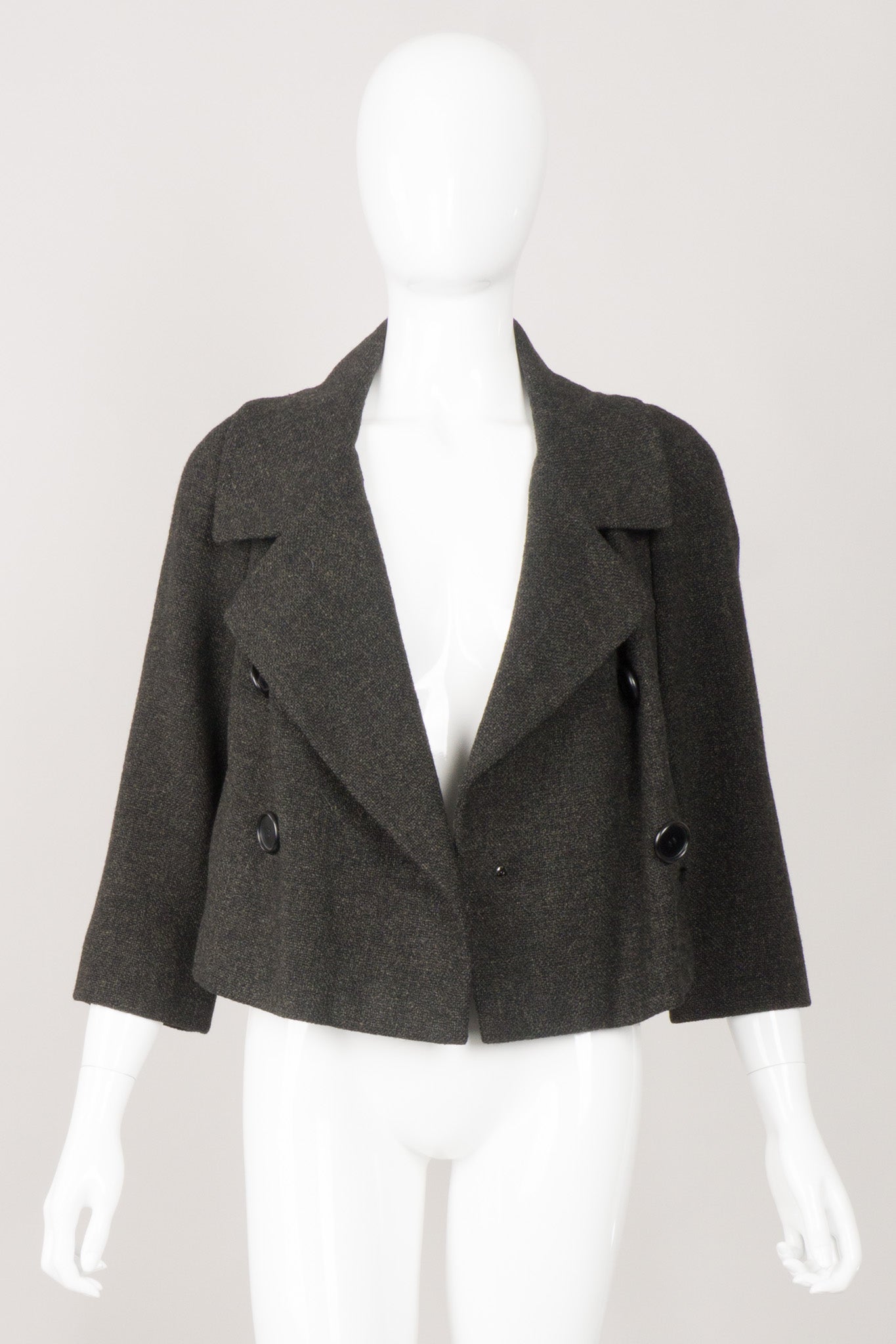 Christian Dior Vintage Boxy Tweed Jacket & Skirt Suit Set