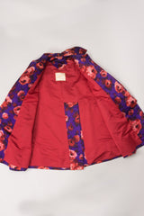 Originale Classic Silk Floral Cocoon Coat