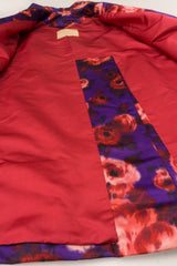 Originale Classic Silk Floral Cocoon Coat