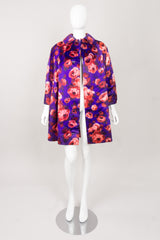 Originale Classic Silk Floral Cocoon Coat