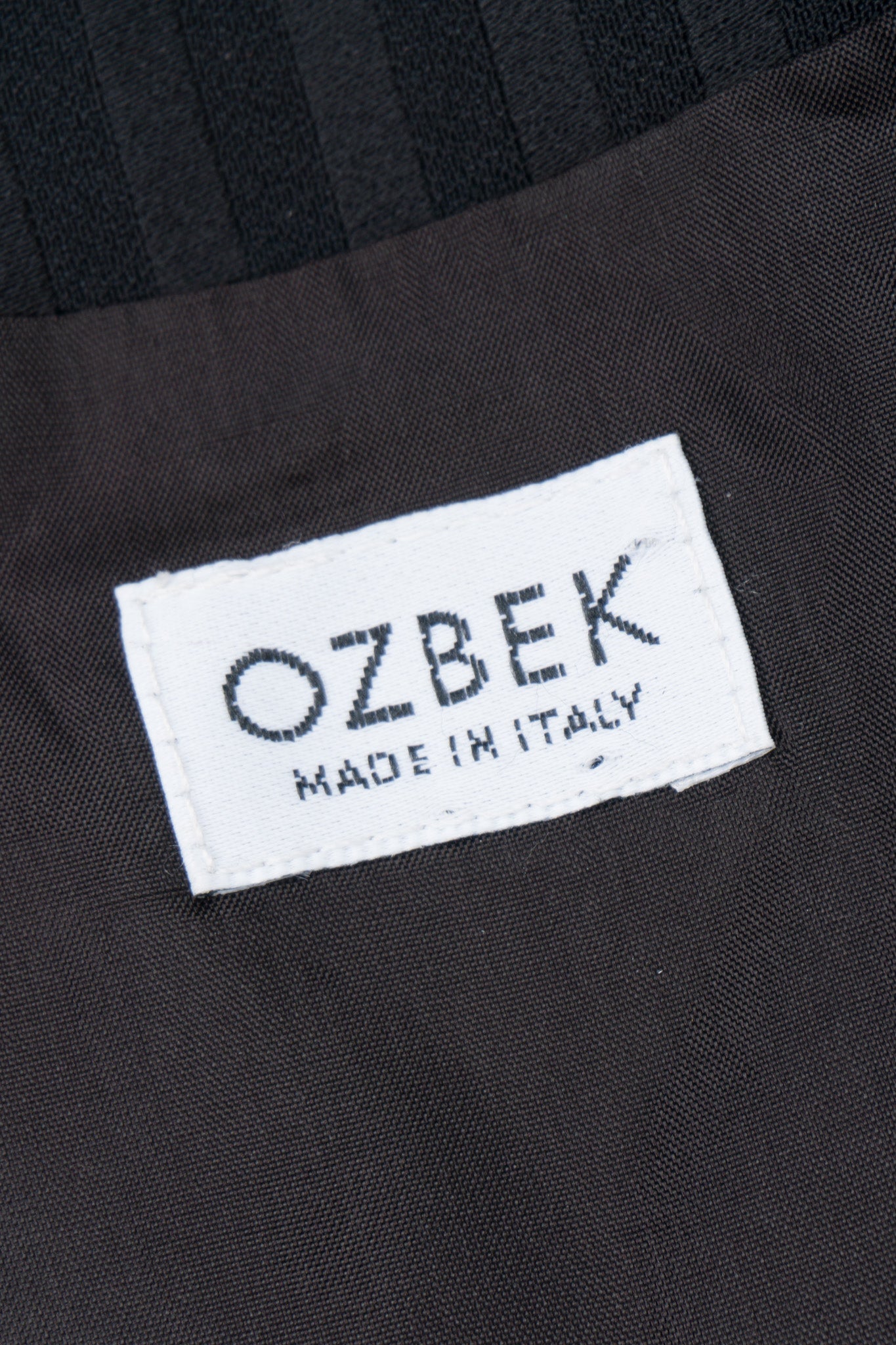 Ozbek Silk Satin Fur Trim Crop Vest
