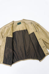 Jean Paul Gaultier Junior Gaultier Metallic Gold Jean Jacket
