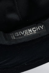 Givenchy Poppy Blossom Velvet Boater Brimmed Hat