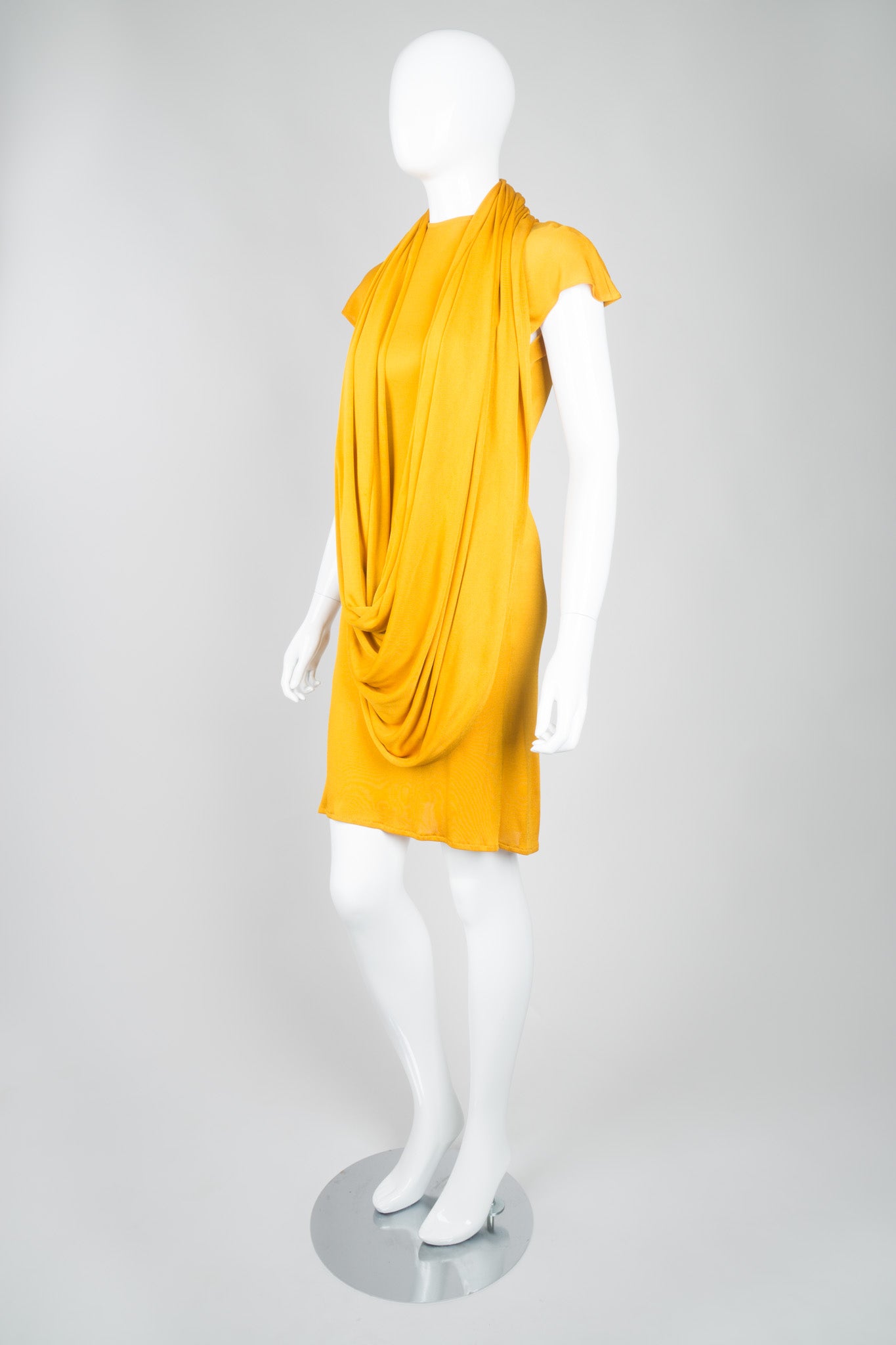 OMO Norma Kamali Monk Robe Sash Jersey Dress