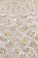 Bateau Neck Beaded Bridal Wedding Sleeveless Vintage Shell