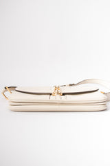 Gucci Topstitched Turnlock Bone Leather Shoulder Bag