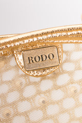 Rodo Vintage Beaded Paillette Mesh Handbag Purse
