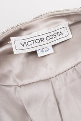 Victor Costa Wavy Embellished Double Breasted Band Jacket