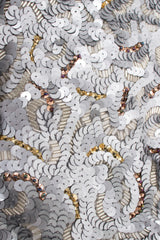 Victor Costa Wavy Embellished Double Breasted Band Jacket