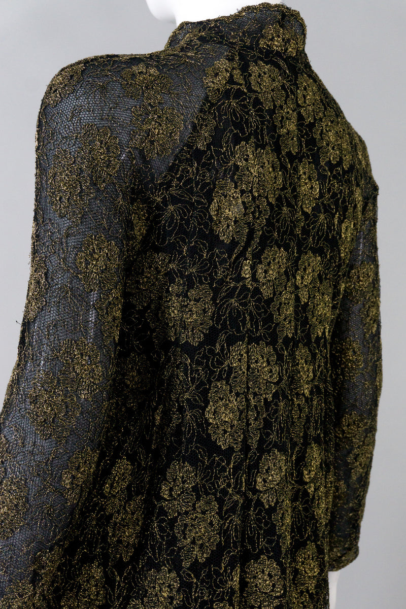Missoni Vintage Metallic Embroidered Mesh Dress & Robe Set