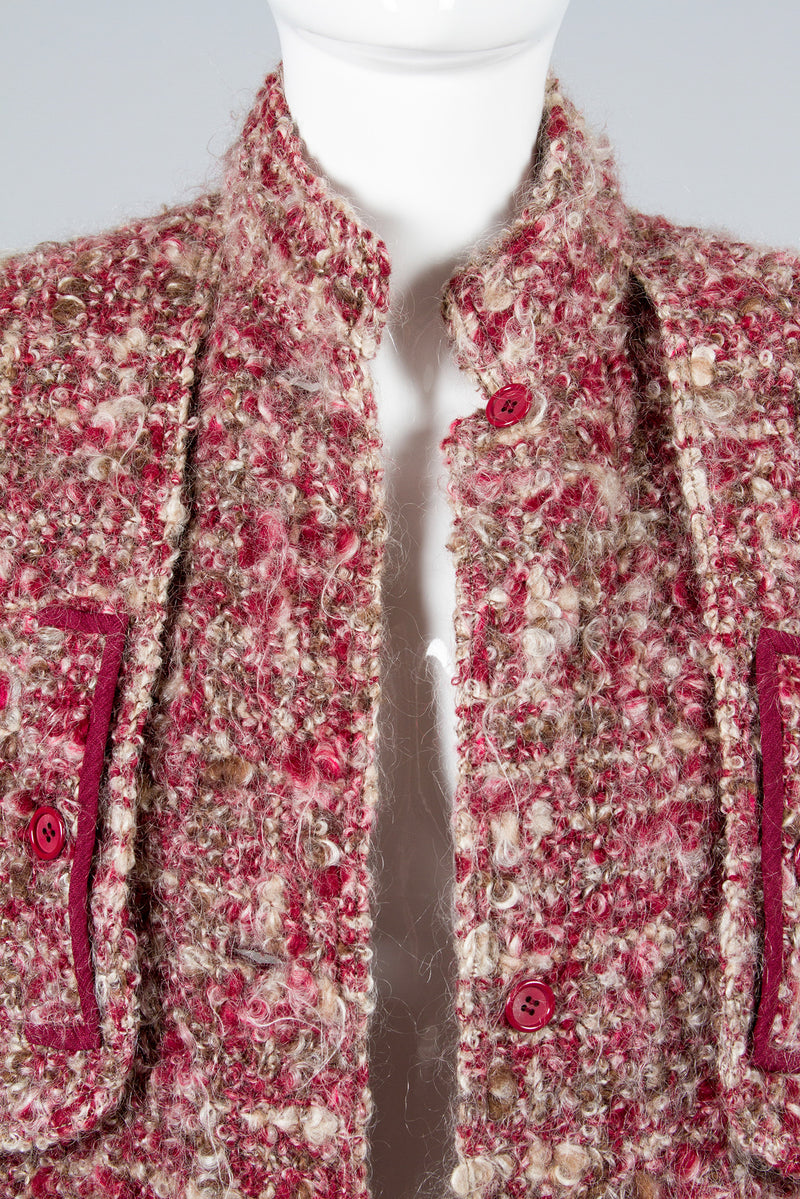 Galanos Boucle Mohair Jacket Front Detail
