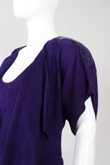 Vintage Abbé Margré Tissue Suede Tank Skirt ensemble on Mannequin detail @ Recess LA