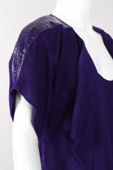 Vintage Abbé Margré Tissue Suede Tank Skirt ensemble on Mannequin detail @ Recess LA