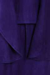 Vintage Abbé Margré Tissue Suede Tank Skirt ensemble waterfall detail @ Recess LA