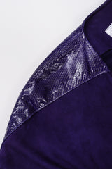 Vintage Abbé Margré Tissue Suede Tank Skirt ensemble strap snake detail @ Recess LA