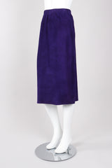 Vintage Abbé Margré Tissue Suede Skirt ensemble on Mannequin angle @ Recess LA