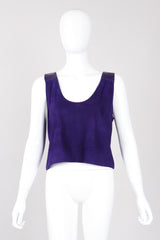 Vintage Abbé Margré Tissue Suede Tank ensemble on Mannequin front @ Recess LA