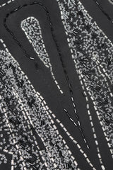 Recess Designer Consignment Vintage Abby Fredelle Deco Beaded Flapper Plunge Back Pointed Hem Carwash Dress Los Angeles Resale