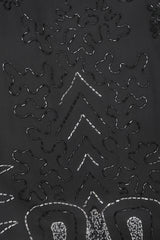 Recess Designer Consignment Vintage Abby Fredelle Deco Beaded Flapper Plunge Back Pointed Hem Carwash Dress Los Angeles Resale