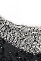 Recess Designer Consignment Vintage Abby Fredelle Deco Beaded Flapper Plunge Back Pointed Hem Carwash Dress Los Angeles Resale