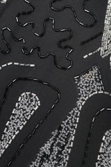 Recess Designer Consignment Vintage Abby Fredelle Deco Beaded Flapper Plunge Back Pointed Hem Carwash Dress Los Angeles Resale