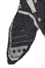 Recess Designer Consignment Vintage Abby Fredelle Deco Beaded Flapper Plunge Back Pointed Hem Carwash Dress Los Angeles Resale