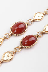 Recess Los Angeles Vintage Accessocraft Long Byzantine Cabochon Plate Necklace