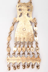 Recess Los Angeles Vintage Accessocraft Long Byzantine Cabochon Plate Necklace