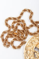 Recess Los Angeles Vintage Accessocraft Thistle Plate Pendant Necklace