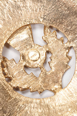 Recess Los Angeles Vintage Accessocraft Thistle Plate Pendant Necklace