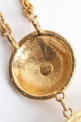 Vintage Accessocraft Stoned Double Pendant Necklace signed @ Recess Los Angeles