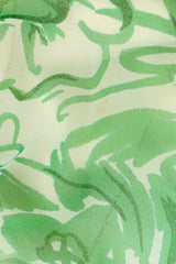 Vintage Adele Simpson Freehand Floral Print Dress light small stain @ Recess LA