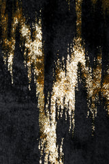 Vintage Adolfo Gathered Velvet Lamé Gown on Mannequin Fabric at Recess