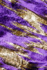 Vintage Adolfo Velvet Lamé Fabric Detail