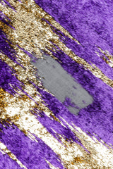 Vintage Adolfo Velvet Lamé Lightening Gown Bald Patch at front skirt