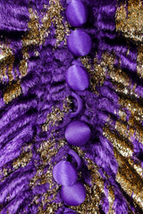 Vintage Adolfo Velvet Lamé Lightening Gown Missing Buttons