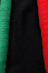 Vintage Adolfo Banded Knit Midi Sweater Dress detail at Recess Los Angeles