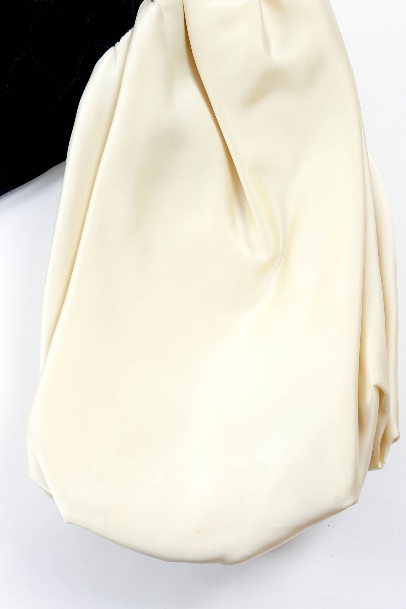 Vintage Adolfo for Saks Velvet Scale Pattern Top & Skirt Set sleeve @ Recess Los Angeles
