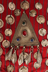 Vintage Afghan Embroidered Coin Charm Bell Coat back triangle charm @ Recess Los Angeles