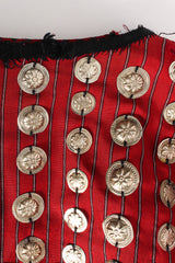 Vintage Afghan Embroidered Coin Charm Bell Coat floral coin harm @ Recess Los Angeles