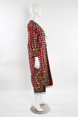 Vintage Afghan Embroidered Coin Charm Bell Coat mannequin side @ Recess Los Angeles