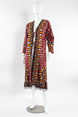 Vintage Afghan Embroidered Coin Charm Bell Coat mannequin side angle  @ Recess Los Angeles